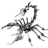 Puosuo 3D Metal Puzzle Scorpion Diy Model Kit, Puzzle Jigsaw Scorpion King 3D Stainless Steel Ornaments