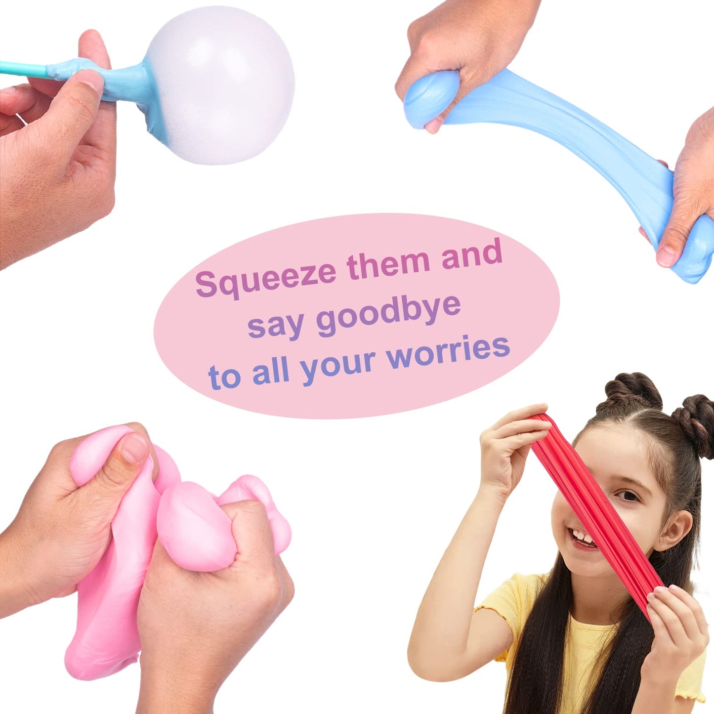 WUHUANIU 15 Pack Mini Slime Butter Slime Party Favors Soft Non-Sticky and Stretchy Slime Kit for Classroom Prizes Christmas Stocking Stuffers Goodie Bag Stuffers for Kids Boys Girls N001 N002