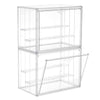 LXLXXL Acrylic Display Case for Collectibles 3 Layer Adjustable Figure Display Cases with Magnetic Door Clear Stackable Display