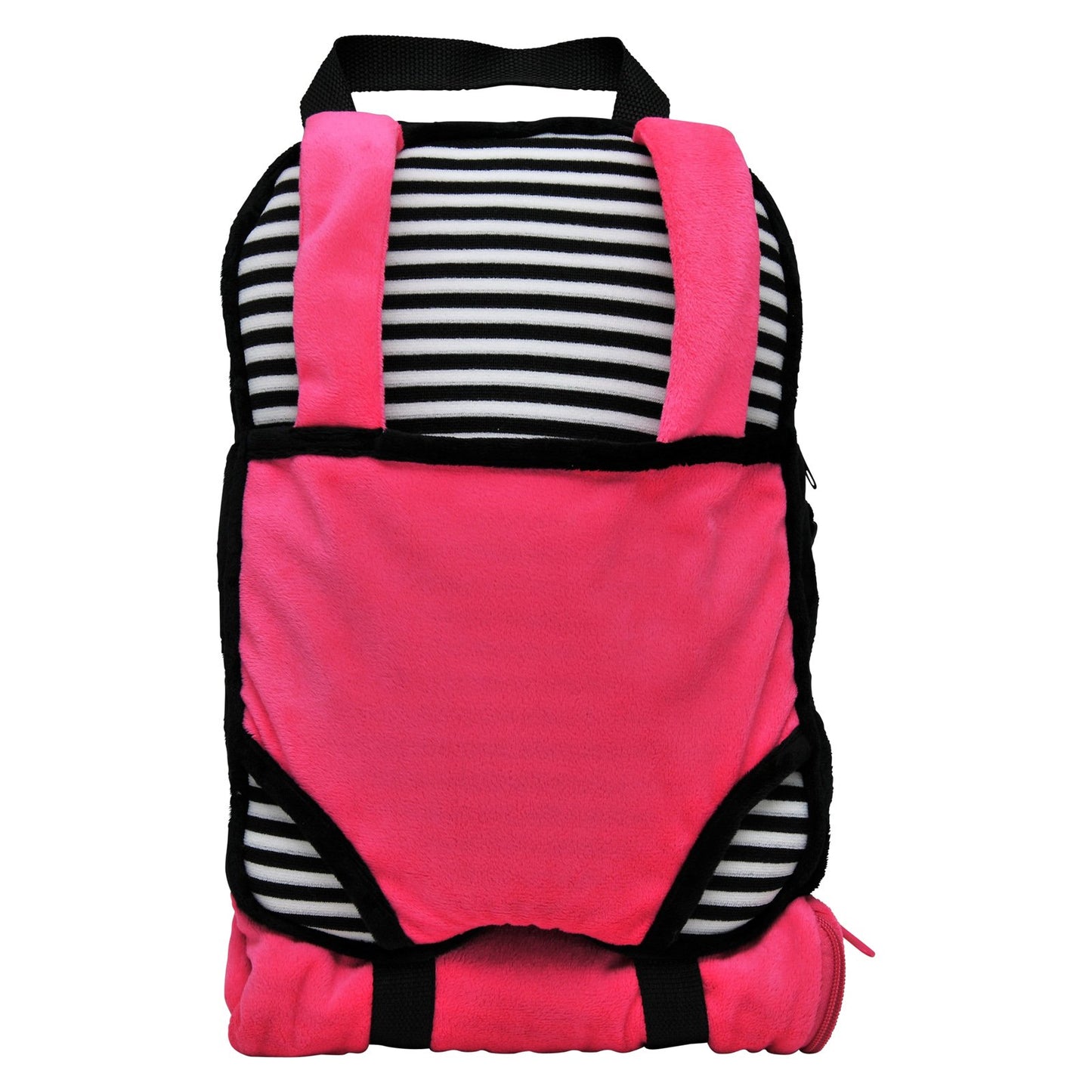 The Queen'S Treasures Pink, White And Black Doll Carrier Backpack And Doll Sleeping Bag, Compatible With 18' American Girl & 15 In Bitty Babies. Doll Not Included