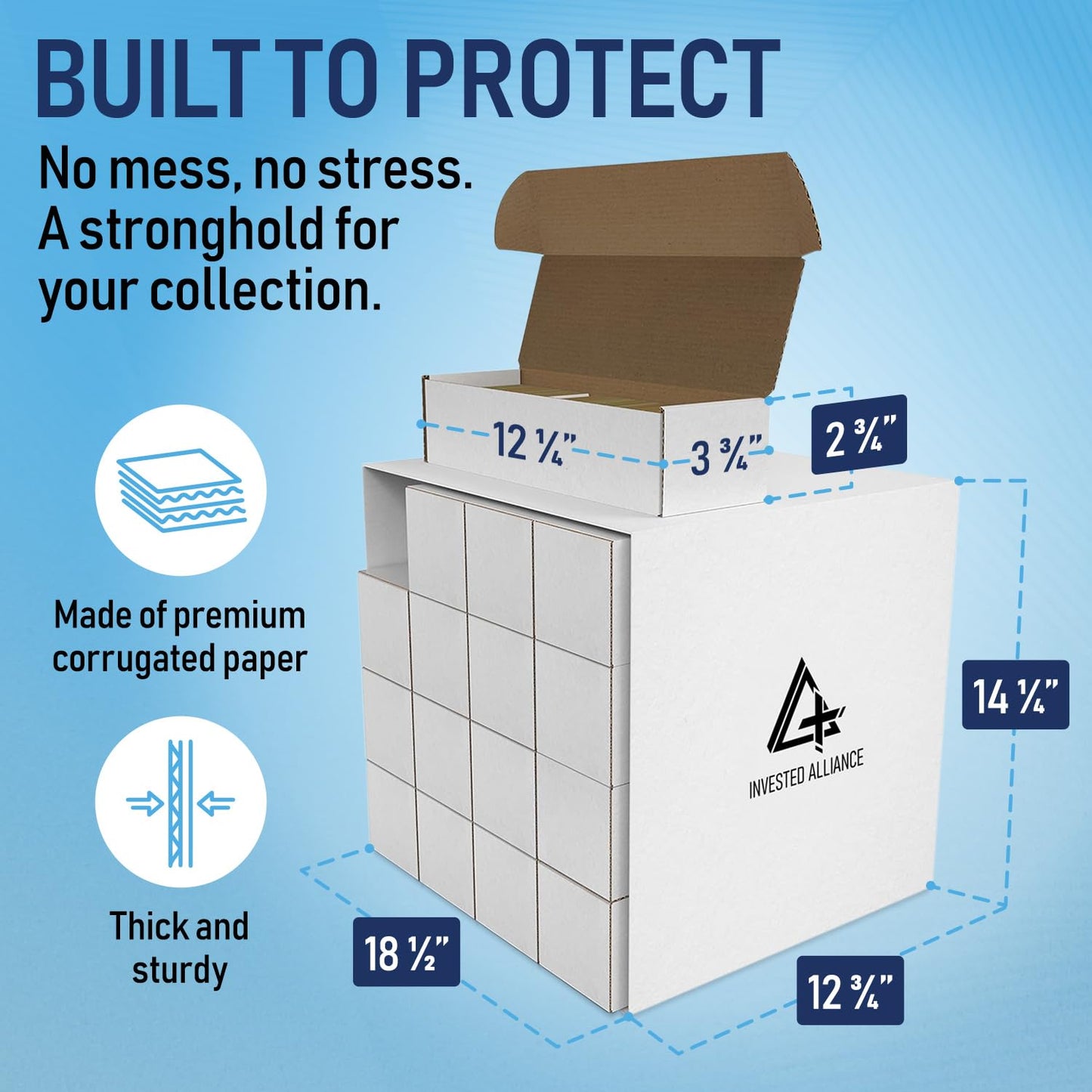enhanced Cardboard Storage Boxes For Trading Card | Card Box TCG Trading Card Storage Box TCG Card Storage Box MTG Card Box Sports Card Storage Box Card Organizer Box Trading Card Boxes.