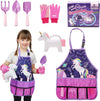 Cheerful Children Toys Kids Gardening Set - Unicorn Garden Kit for Girls, Purple, Plastic, Ages 3-7