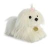 Aurora® 11 White Miyoni® Tots Maltese Puppy Stuffed Animal - Lifelike Detail for Cherished Companionship