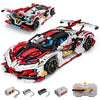 Ownone 1 Super Car Building Kits - With Easy Drifting Wheels, Remote Control Function, Electric Gull-Wing Doors - Collectible 1:10 Scale Model Technique Car Building Blocks Set For Adults (2277 Pcs)