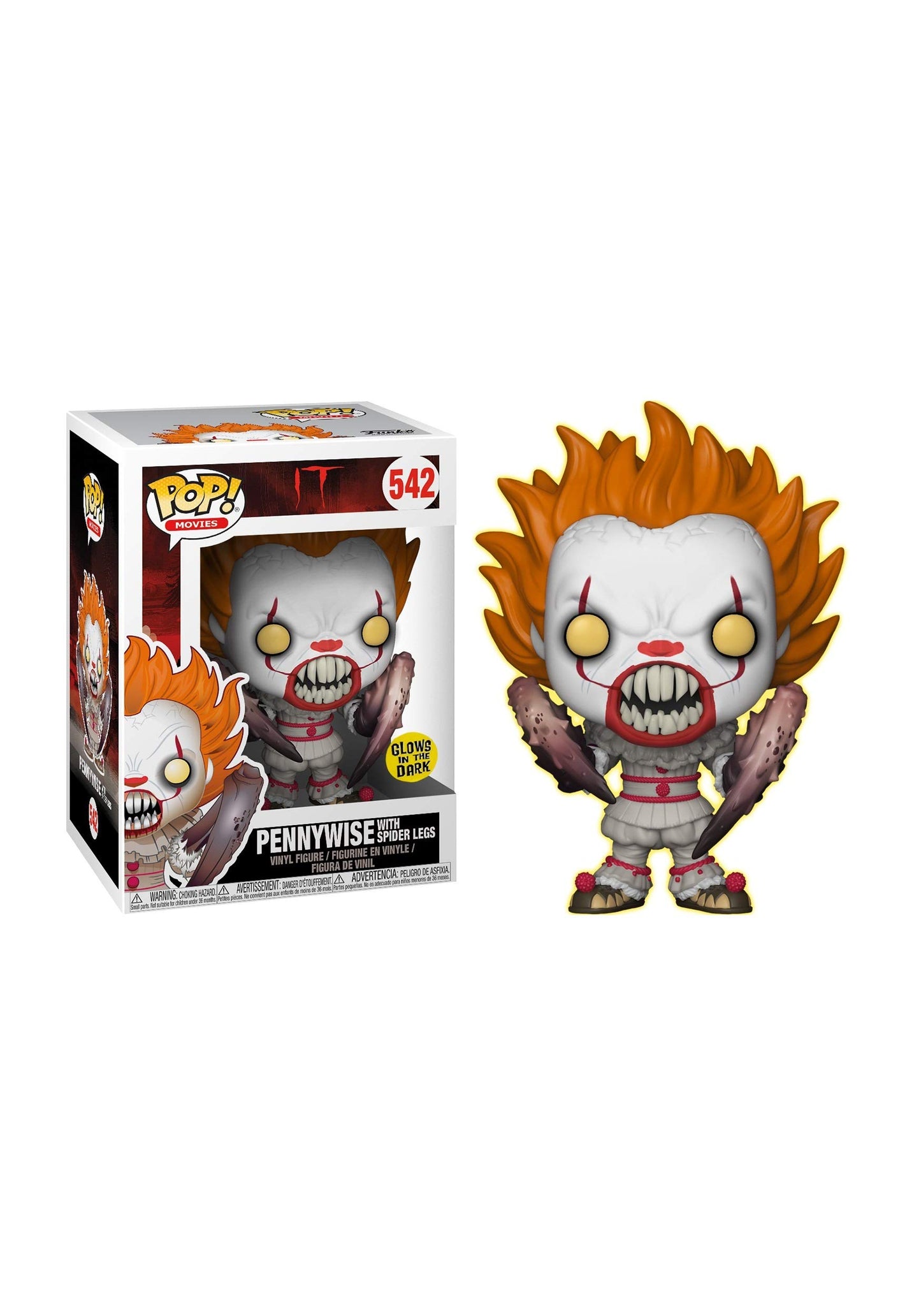 It Pennywise Spider Legs Gitd Pop! Vinyl - Ee Excl.