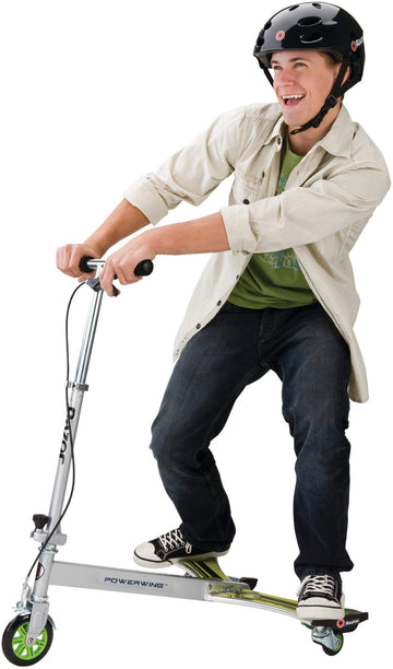 Razor Powerwing Dlx Caster Scooter - Silver/Blue