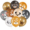 Censen 45 Pcs Dog Balloons 12 Inch Puppy Latex Balloons Birthday Decorations Animal Dog Theme Party Supplies for Pets Party Deco