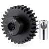 BRKRC Steel 32P 5mm Pinion Gear 25T 26T 28T 29T 30T 31T 32T 33T 34T 35T 36T 37T 38T Motor Gears for 1/10 1/8 RC Car Parts (29T)