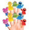 Sesame Street 10 Piece Finger Puppet Set - Party Favors, Educational, Bath Toys, Floating Pool Toys, Beach Toys, Finger Toys, Playtime