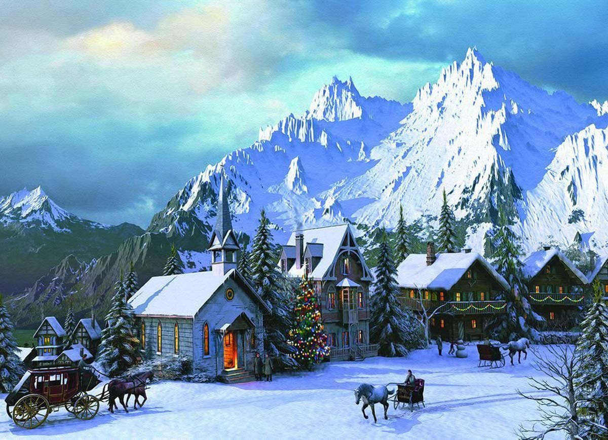Eurographics Rocky Mountain Christmas 1000-Piece Puzzle