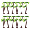 Sewacc 12 Pack Miniature Plastic Coconut Palm Trees, Diy Bonsai Craft Decor For Micro Landscape, Aquarium, Dollhouse