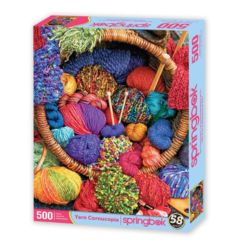 Springbok'S 500 Piece Jigsaw Puzzle Yarn Cornucopia- Made In Usa