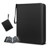 9 Pockets Trading Card Binder 900 Pockets Card Binder with Sleeves Card Organizer Card Collection Binder with Zipper Baseball Card Binder for Sports Card and Kids Organized (Black)