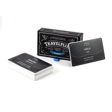 Spanish Flash Cards - Learn Spanish Language Vocabulary Words And Phrases - Basic English To Spanish Language Cards - Gift For T