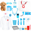 Doctor Kit for Toddlers 3-5 - Play Veterinarian Set Toys for 3 4 Year Old Boys Girls, Pretend Play Medical Kit with Dog, Bag, Co