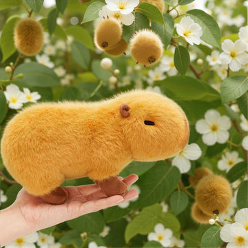 OUOZZZ Capybara Stuffed Animal - Mini Baby Capy Plush Toy - Soft & Realistic Water Pig, Natures Chillest Animal Giant Guinea Pig