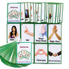 26Pcs/Set Gestures Kids Gifts English Flash Cards Pocket Card Educational Learning Baby Toys For Children Pre-Kindergarten