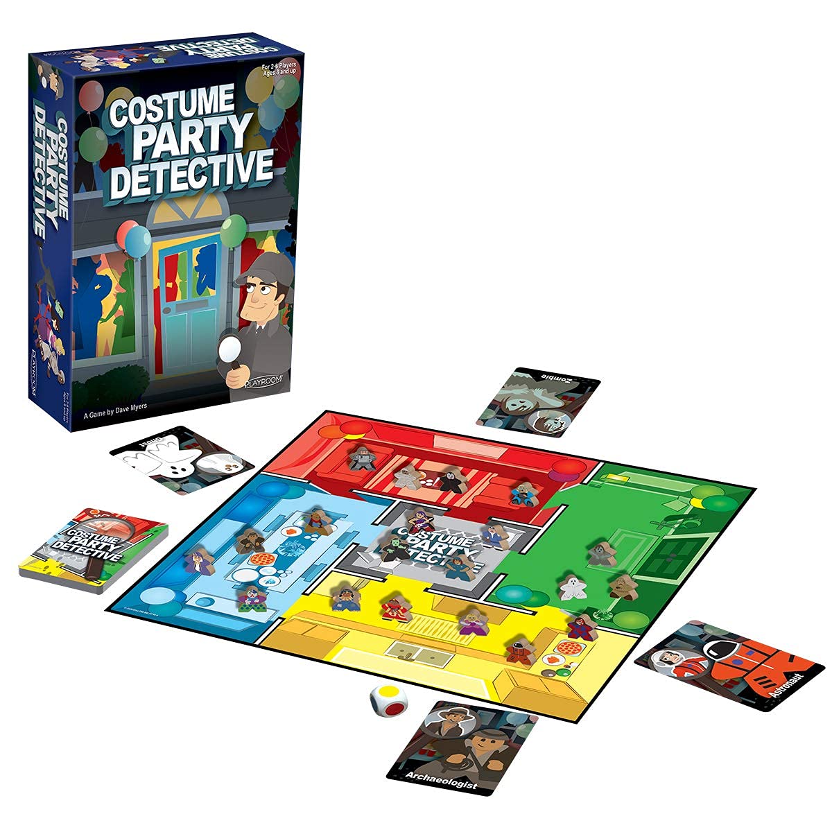 Ultra Pro Costume Party Detective Board Game for All Ages - Engaging Family Fun, Model 247527