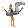 Poolcandy Inflatable Animal Swim Ring Pool Tube Velociraptor. This Furious Raptor Will Prowel The Beach, The Lake Or Your Swimming Pool.