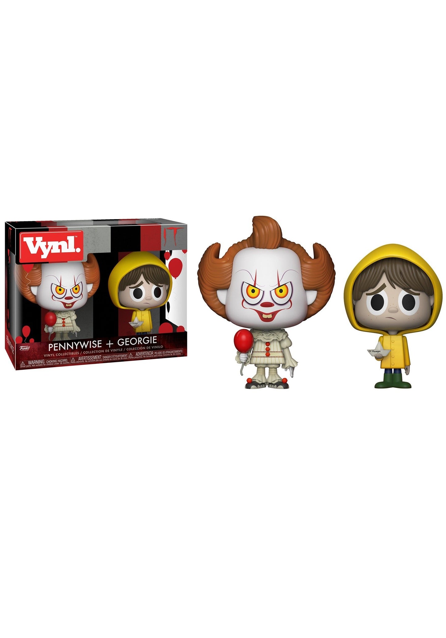 Funko Stephen King It Movie Pennywise The Clown And Georgie 2 Collectible Vinyl Figures, Standard, Multicolor
