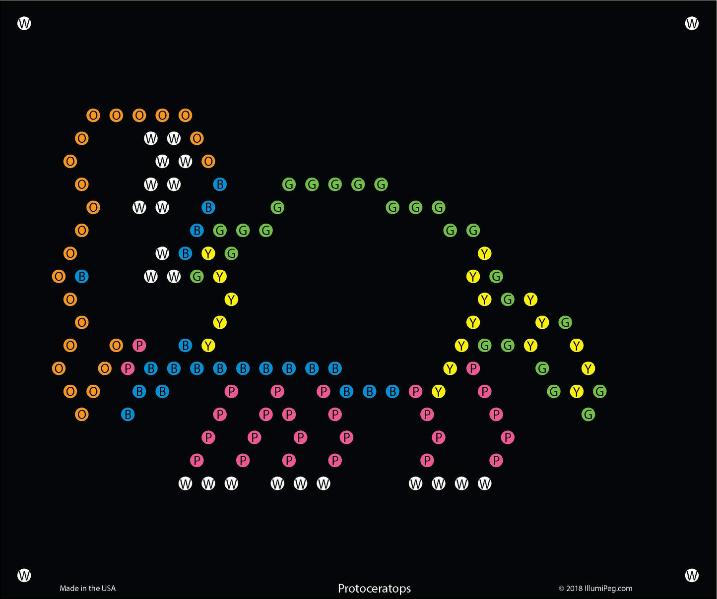 Illumipeg Dinosaurs Refill Templates For Basic Fun Lite Brite Ultimate Classic Toy (10 Sheets, 7X8)
