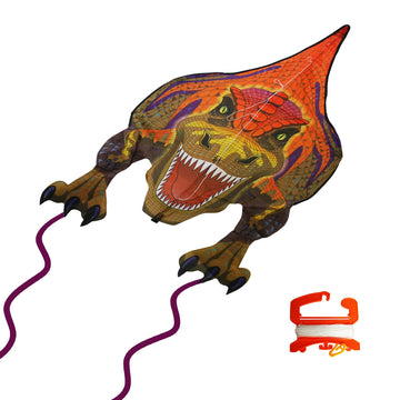 WindNSun Dino Soars T-Rex Nylon Kite 44 Inches Tall