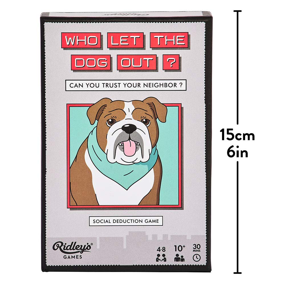 Ridley'S Ridley’S Who Let The Dog Out? Card Game – Fun Collaborative Family Game For 4-8 Players, Ages 10+ – Instructions Included – Strategy Card Game Ideal For Family Game Night