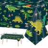 3 Pieces Dinosaur Plastic Tablecloth Dinosaur Birthday Party Plastic Table Covers For Boy Birthday Baby Shower Party Decorations Supplies 54X108Inch