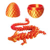 Yanzhe 3D Printed Dragon Egg, 3D Printed Articulated Dragon Eggs With Dragon Inside, Crystal Dragon Fidget Toy, Adults Fidget To