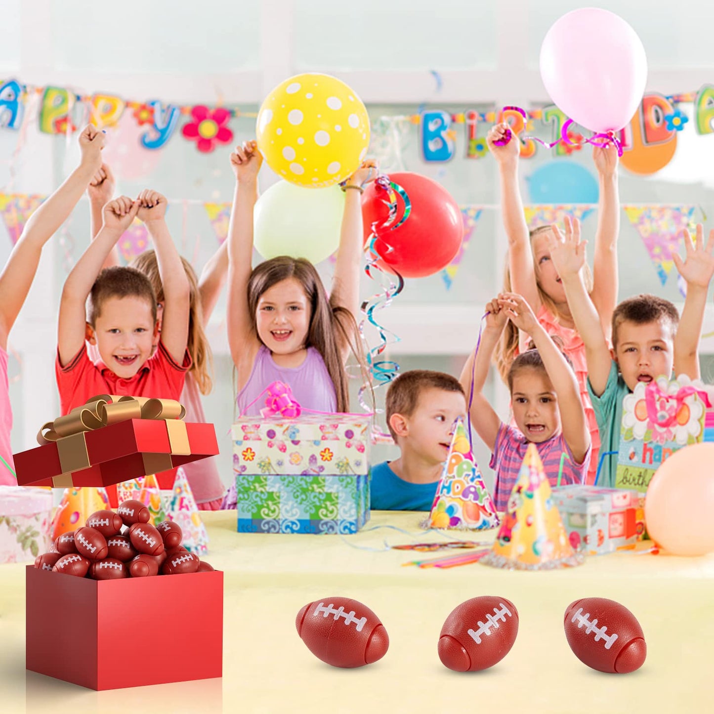 Scione 36 Pack Football Fidget Spinner Football Party Favors For Kids 4-8 8-12 Goodie Bag Stuffers Treasure Box Toys For Classroom Prizes Sports Easter Basket Stuffers