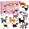 CiyvoLyeen Kitten Craft Kit Kids DIY Crafting and Sewing Set Kitty Cat Stuffed Animal Felt Plushies for Girls and Boys Education