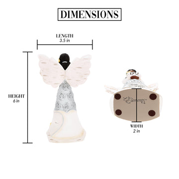 Pavilion Gift Company - Happy 50Th Birthday - 6' Ebony African American Angel Figurine Religious Best Friend Bestie Bff God Jesus Lover Christian Christ Gift Present