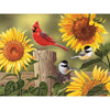 Bits And Pieces – 1000 Piece Jigsaw Puzzle For Adults – Sunflower And Songbirds - Jigsaw Puzzles By Artist William Vanderdasson, Completed Puzzle Size: 20' X 27'