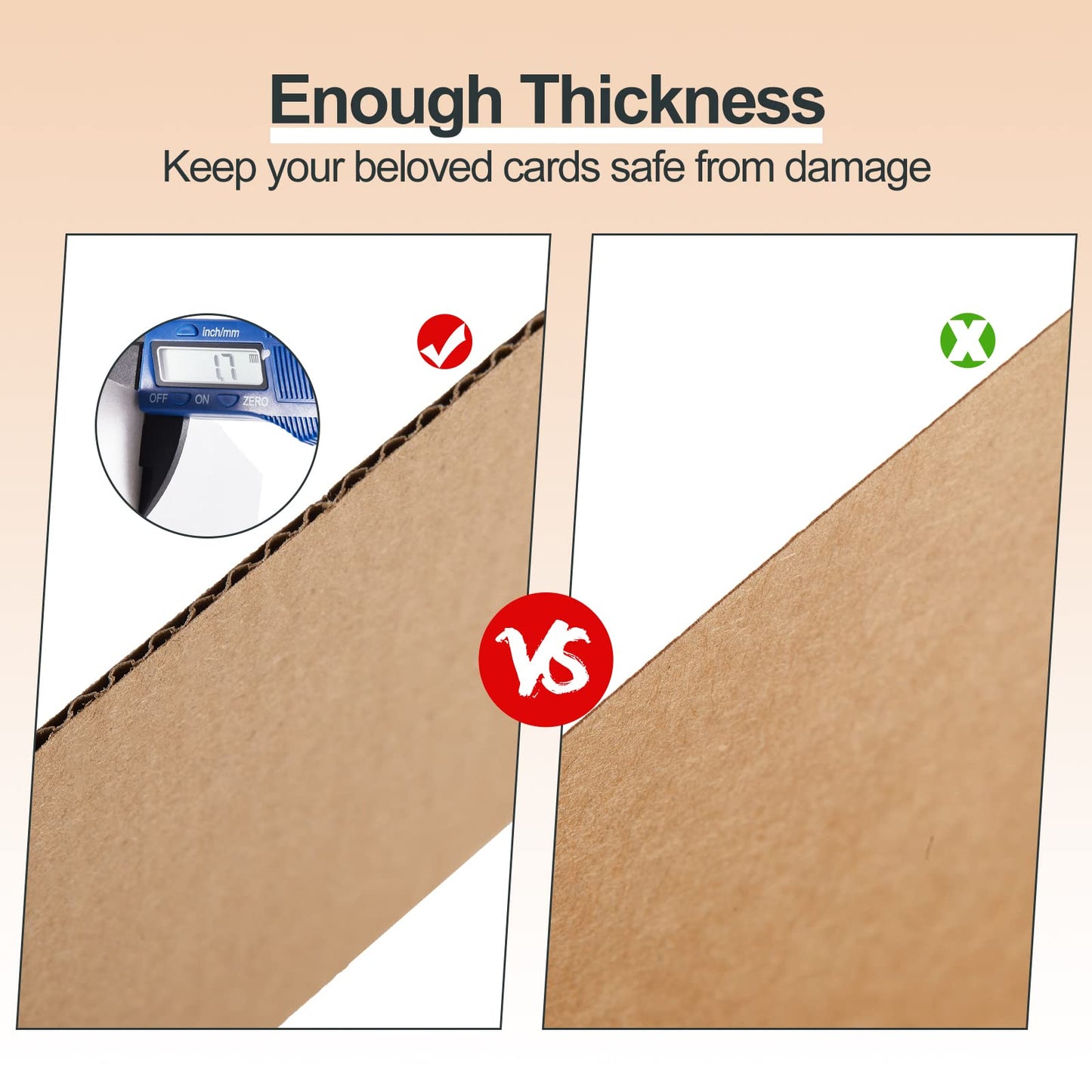 100 Cardboard Sleeves 4.5 X 3.5 Inches Sports Card Folders Trading Card Packaging Cardboard Mailing Sleeves Shipping Folder