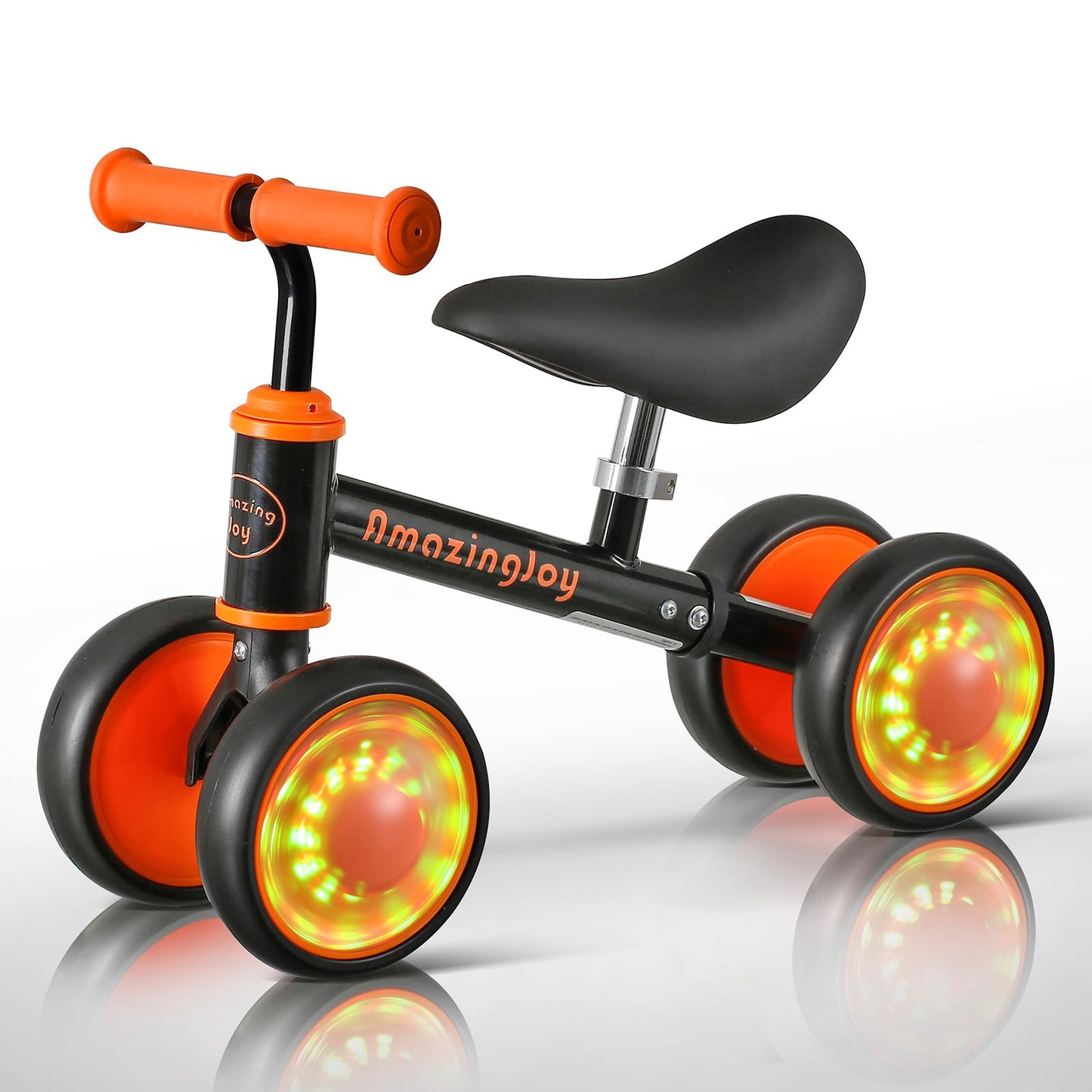 Amazingjoy Baby Balance Bike For 1 Year Old First Birthday Gift 12 18 Months Toddler Colorful Lighting Balance Bike Training Rid