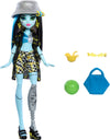 Monster High Frankie Stein Doll - Scare-adise Island, Swimsuit, Coverup & Beach Accessories - Multicolor, Fun Summer Playtime Toy