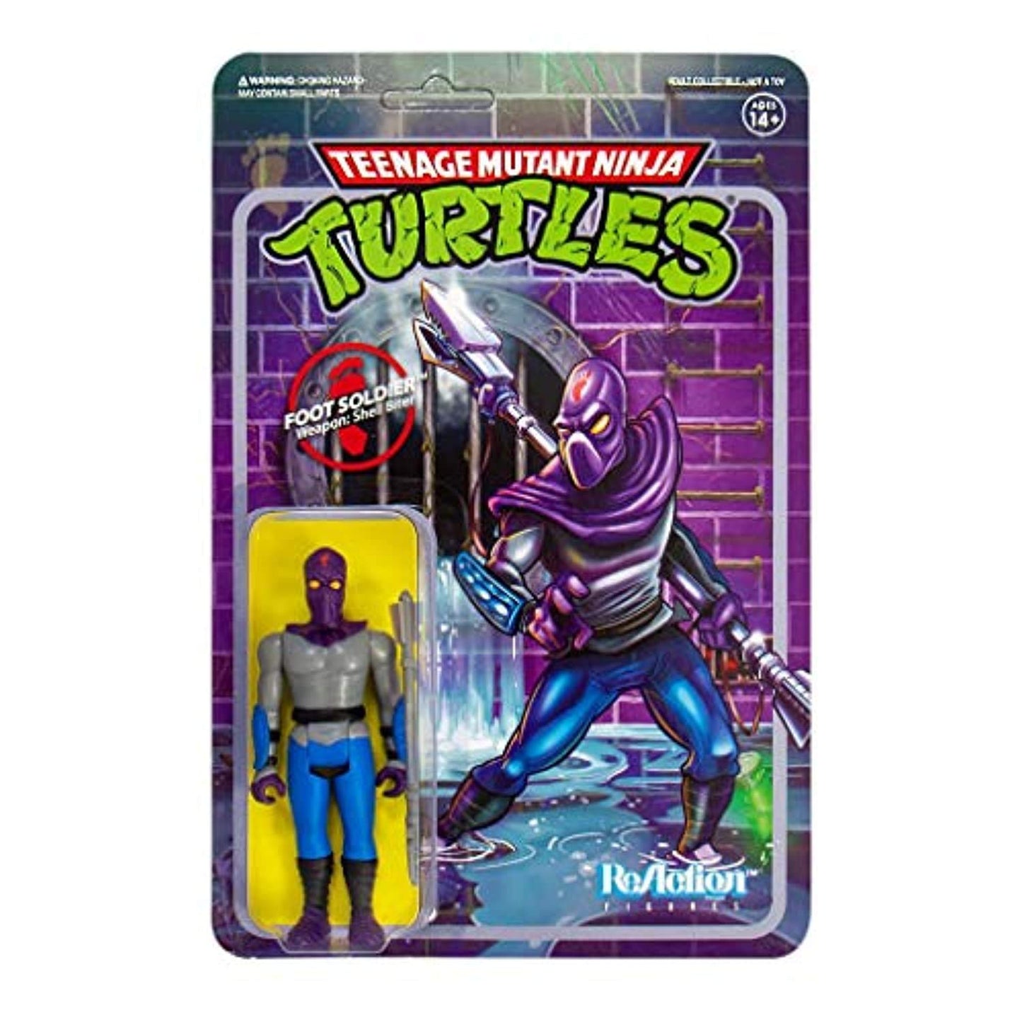 Super7 Teenage Mutant Ninja Turtles Foot Soldier 3.75 In Reaction Figure