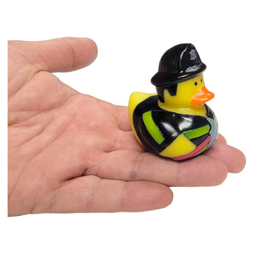 Cool Firefighter Rubber Ducks (2') Standard Size. (12 Pack) Cute Duck Bath Tub Pool Toys. (Firefighter Rubber Ducks)