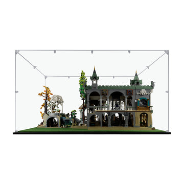 Songlection Acrylic Display Case Compatible For Lego Rivendell #10316, Dustproof Display Case (Case Only) (Lego Sets Are Not Inc