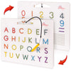 Povitrulya Magnetic Alphabet Tracing Board - Double-Sided Letters & Numbers, Small Multicolor STEM Toy for Writing & Handwriting Games