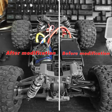 RWLZLB for Hyper Go 1/16 RC Car Parts, MJX Metal Upgrades, Metal H16BM Upgrades RC Accessories, for Hyper Go Replacement Parts,