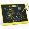 KOKODI LCD Writing Tablet, 16 Inch Colorful Toddler Doodle Board Drawing Tablet, Erasable Reusable Electronic Drawing Pads, Educ