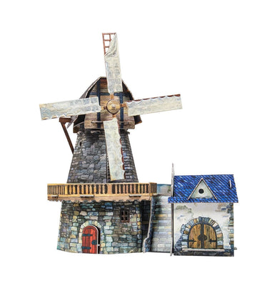 Clever Paper Windmill With Figures