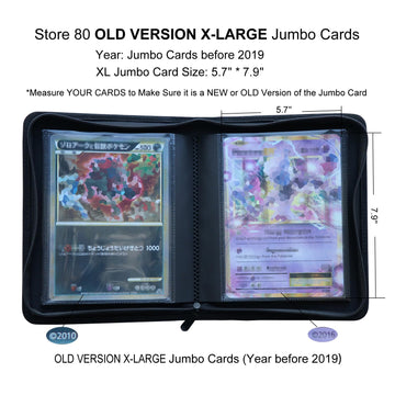Rayvol Jumbo Card Binder Size Xl, Fits 80 Xl Jumbo Cards -Includes 80 Sized Xl Penny Sleeves, Ringless Jumbo Card Binder For Ove