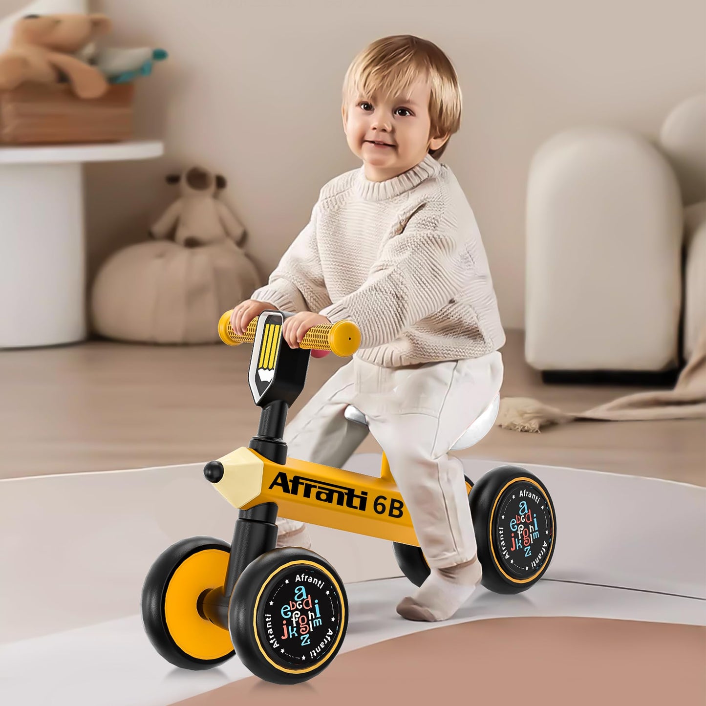 Afranti Baby Balance Bike For 12-24 Months Boys Girls Toddlers Kids Bikes No Pedal For 1 Year Old Birthday Gift Ride-On Walking