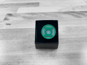 3D Printed Green Lantern Power Ring | Greeb Willpower Ring | Green Lantern Corp Ring | Glow In The Dark (18Mm)