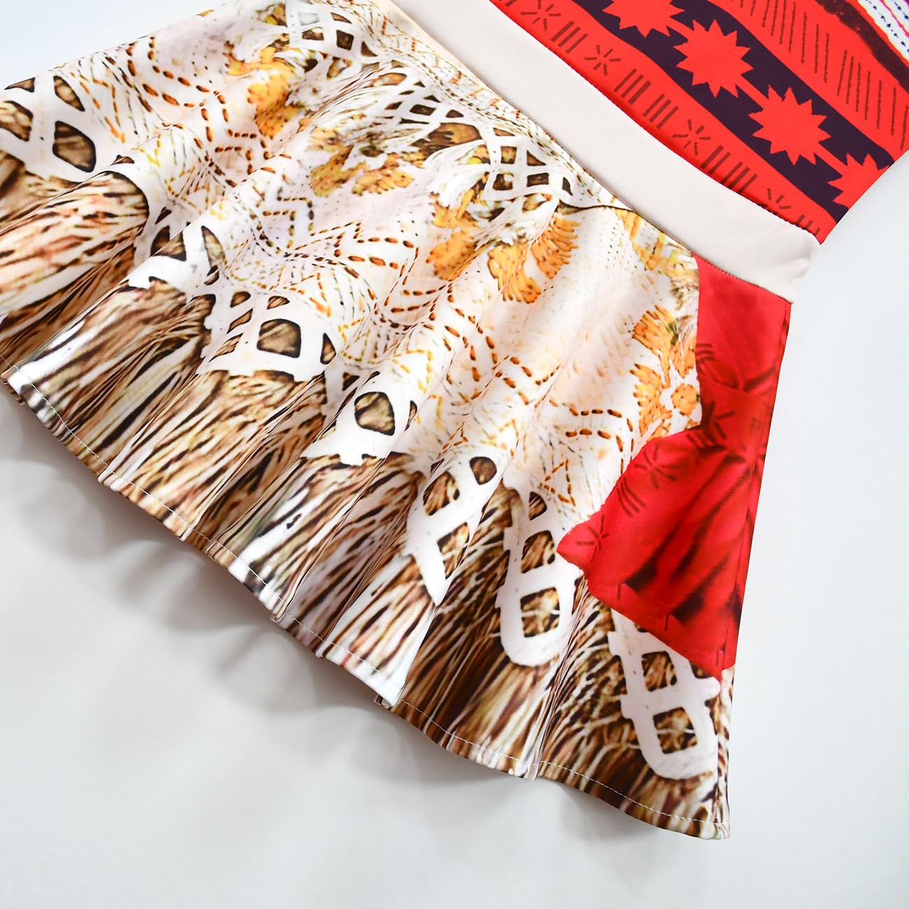 Aovclkid Girls Princess Costume Birthday Party Dress Halloween Cosplay Outfits With Accessories(3T,Red)