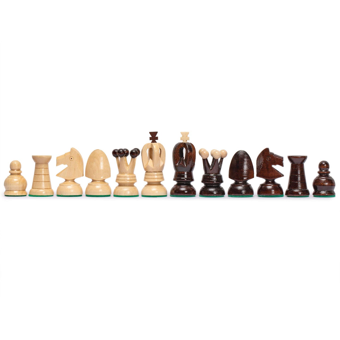 Husaria European International Chess Wooden Game Set, King'S Classic - 18-Inch Large Size Chess Set - Folding Board With Felt Bottom Chessmen
