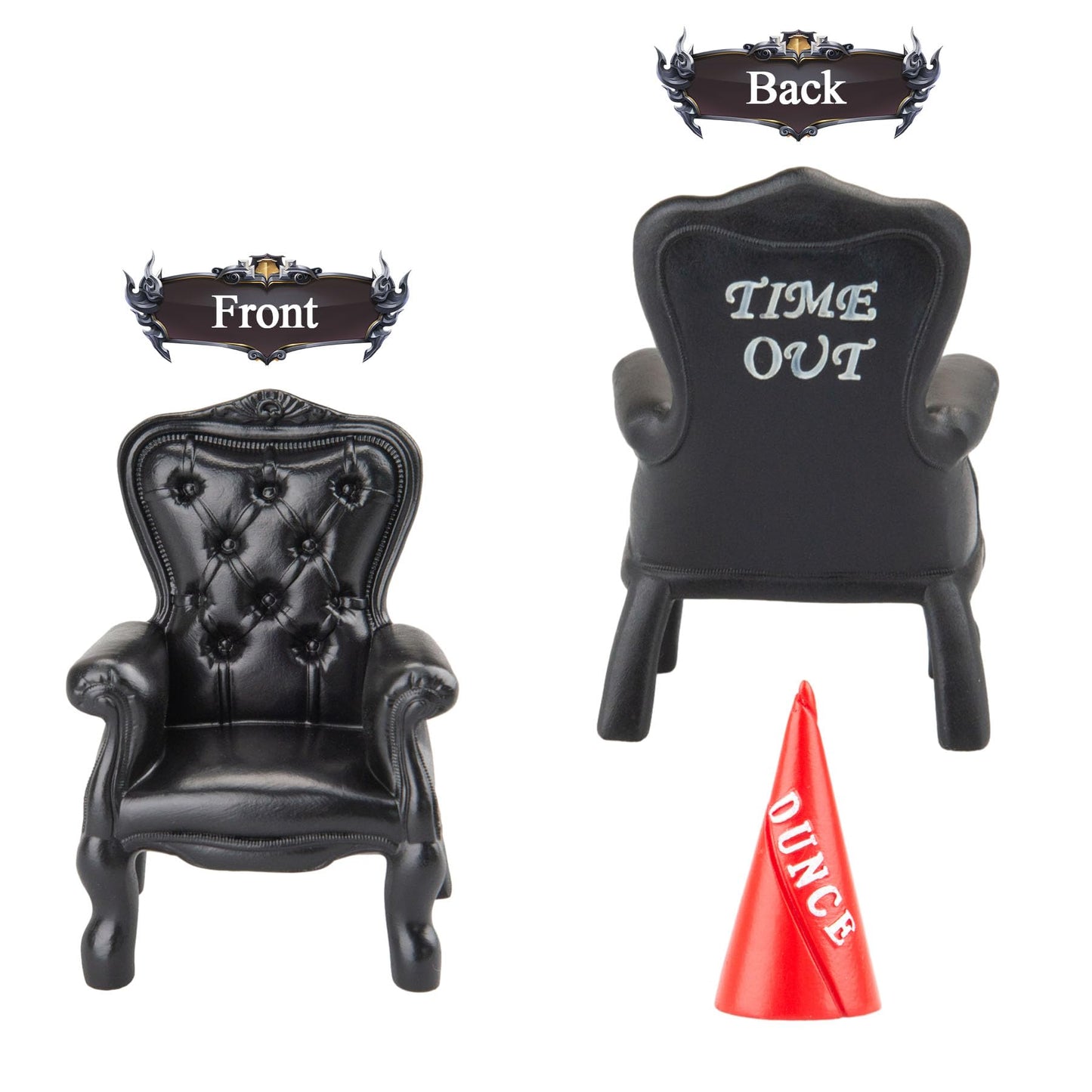 Cttasty Dice Jail, Time Out Chair and Dunce Hat, Accessories/Gift for Dungeons and Dragons, Punish Your Bad Dice in Our Chair of
