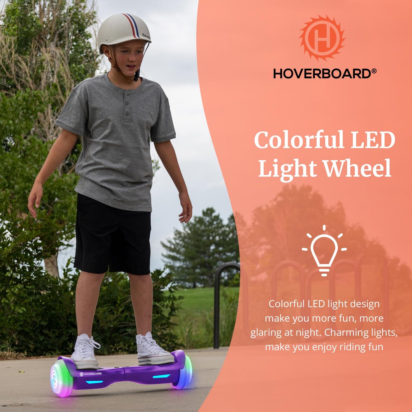 Trinity Max Hoverboard For Kids Ages 6-12, 6.5 Led Wheels & Music Speaker, Powerful Self Balancing Scooter For Kids Gifts, Ul227